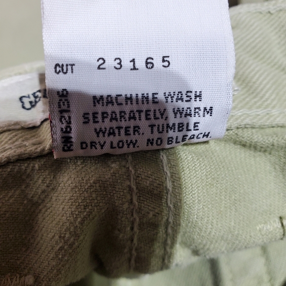 Vintage GUESS Marciano Womens High Rise Jeans Size 26 Light Green Tapered Leg - Picture 3 of 13